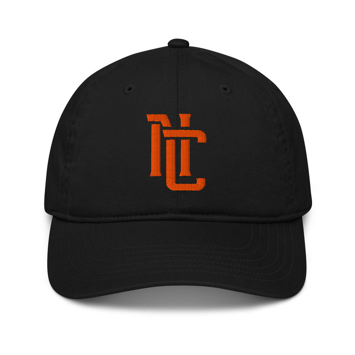 "NC" 2.0 Organic Baseball Cap | E Luna Brand CLASSIC | 1 Orange Thread Logo | 3D Puff Edition