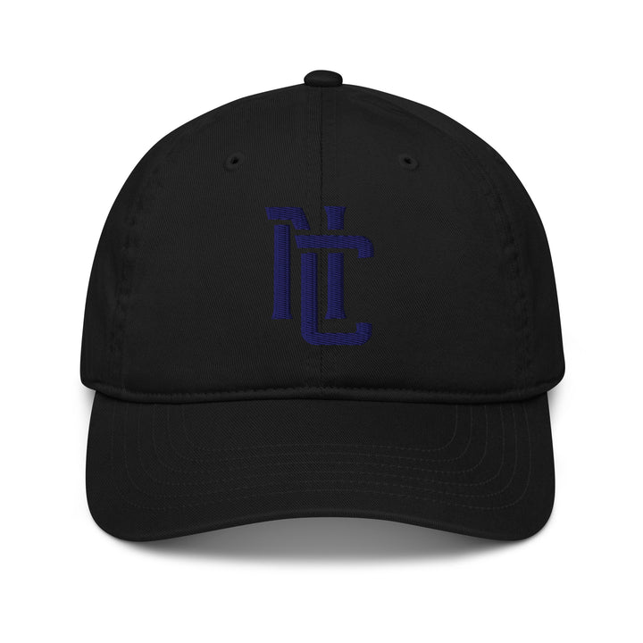 "NC" 2.0 Organic Baseball Cap | E Luna Brand CLASSIC | 1 Navy Thread Logo | 3D Puff Edition