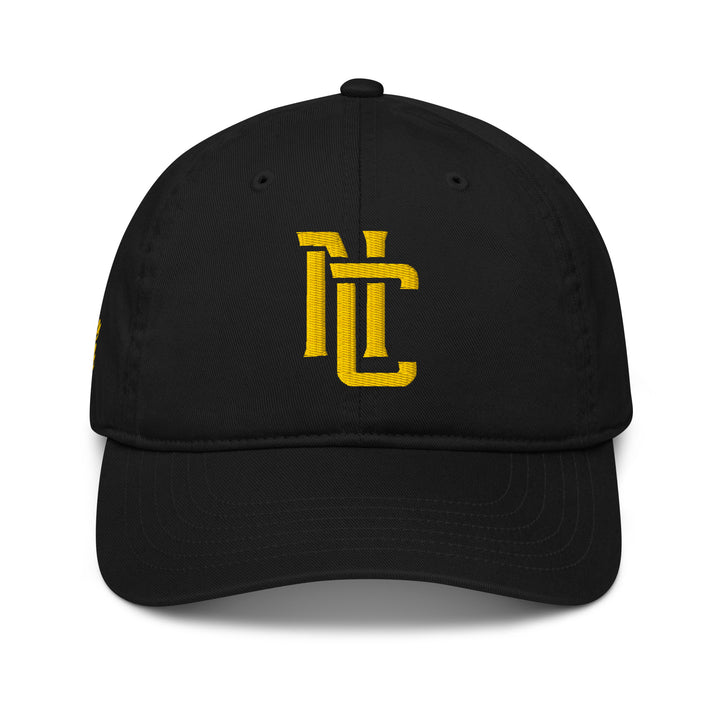 "NC" 2.0 Organic Baseball Cap | E Luna Brand PREMIUM | 4 Gold Thread Logos | 3D Puff Edition