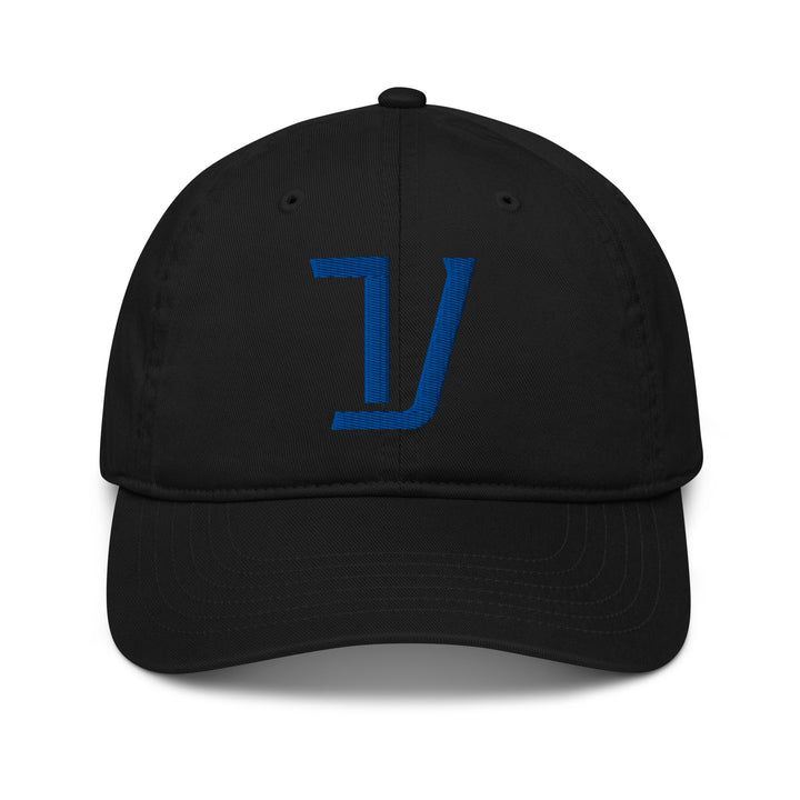 "V" Organic Baseball Cap | E Luna Brand CLASSIC | 1 Royal Thread Logo | 3D Puff Edition