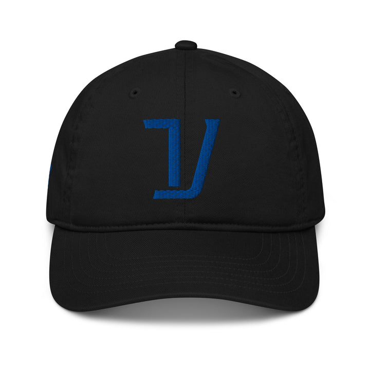 "V" Organic Baseball Cap | E Luna Brand PREMIUM | 4 Royal Thread Logos | 3D Puff Edition