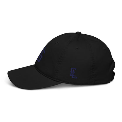 "ANG" Organic Baseball Cap | E Luna Brand SELECT | 3 Navy Thread Logos [3D Puff Edition]