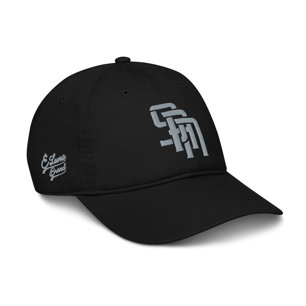 Gorra de béisbol orgánica "SAN" | E Luna Brand PREMIUM | 4 logotipos de hilo gris | Edición 3D Puff