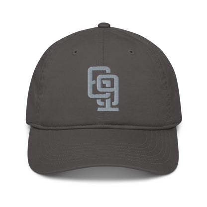 "619" Organic Baseball Cap | E Luna Brand ESSENTIAL | 2 Grey Thread Logos