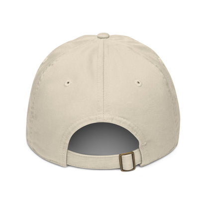 "SAN" Organic Baseball Cap | Econscious EC7000 | E Luna Brand ESSENTIAL Duocrest 2 Aqua/Teal Thread Logos: Front & Left
