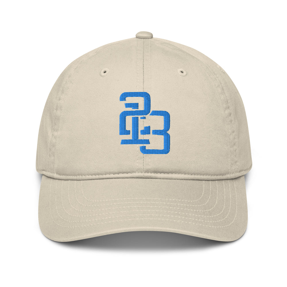 Gorra de Béisbol Orgánica "213" | Econscious EC7000 | Logotipos Delantero, Lateral Izquierdo y Trasero de Hilo E Luna SELECT Duocrest 3 Aqua/Teal