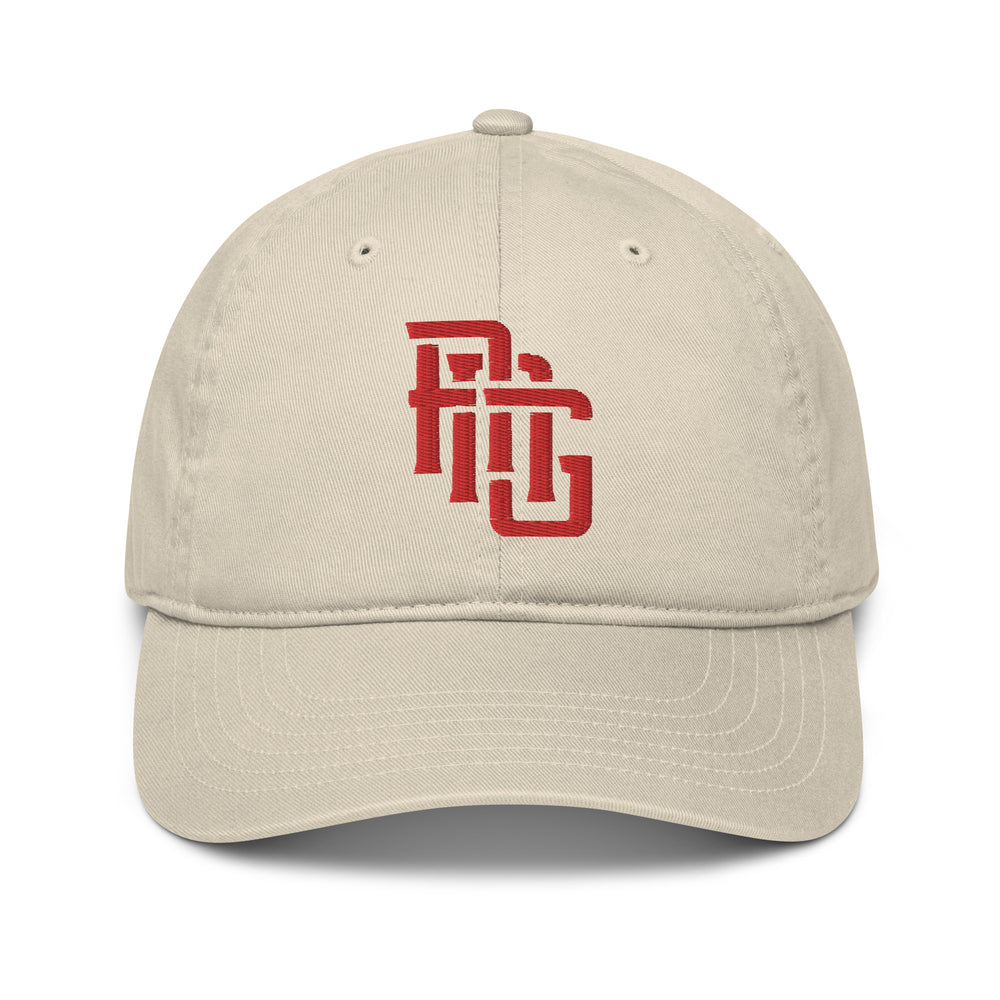 "ANG" Organic Baseball Cap | E Luna Brand ESSENTIAL | 2 Red Thread Logos