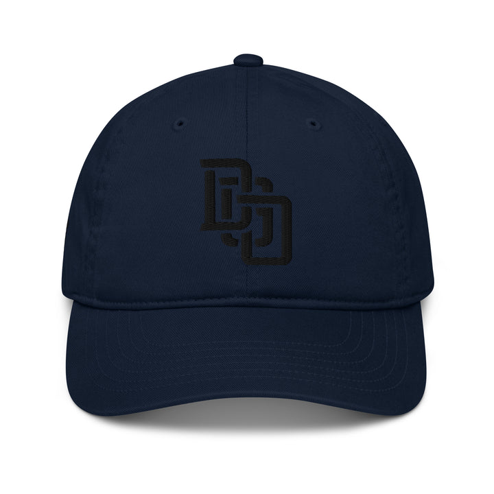 "DGO" Organic Baseball Cap | E Luna Brand PREMIUM | 4 Black Thread Logos | 3D Puff Edition