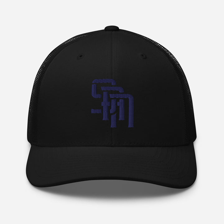 "SAN" Retro Trucker Hat | E Luna Brand CORE | 1 Navy Thread Logo