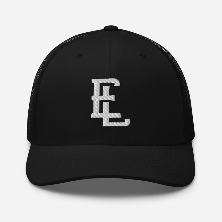 E Luna Brand "EL" CLASSIC Retro Trucker Hat — front view