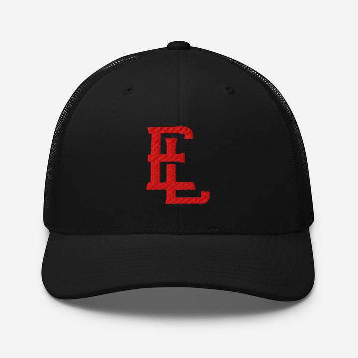 "EL" Retro Trucker Hat | E Luna Brand CLASSIC | 1 Red Thread Logo