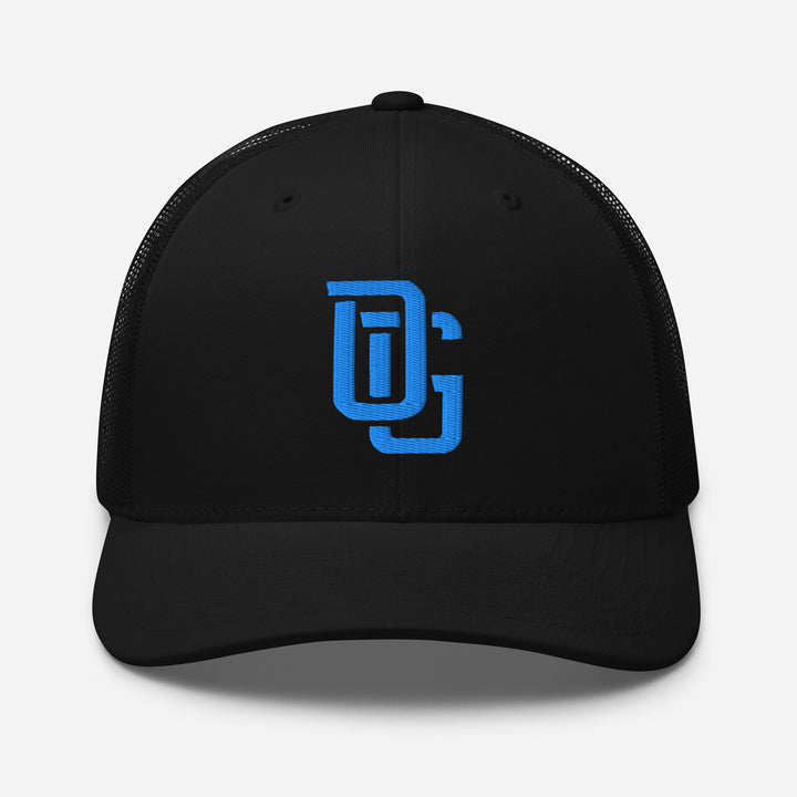 "OG" Retro Trucker Hat | E Luna Brand CLASSIC | 1 Aqua/Teal Thread Logo | 3D Puff Edition
