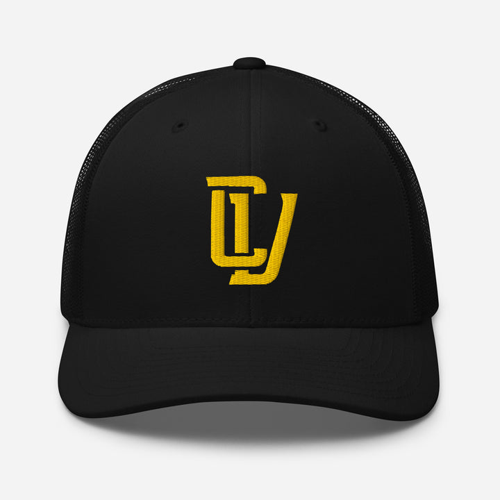 "CV" Retro Trucker Hat | E Luna Brand CLASSIC | 1 Gold Thread Logo | 3D Puff Edition