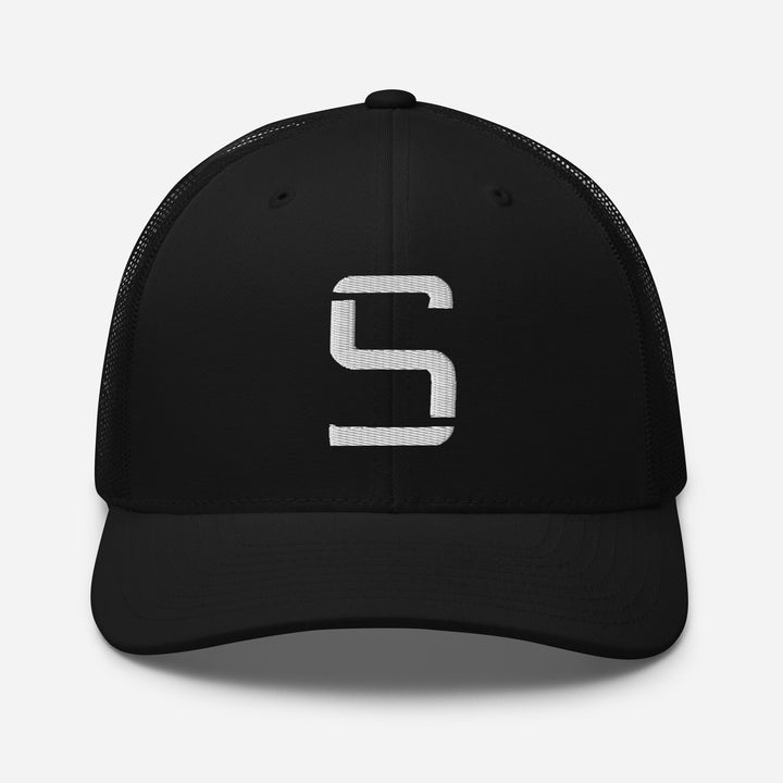 San Diego "S" CLASSIC Retro Trucker Hat — front view