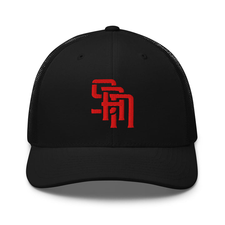 "SAN" 2.0 Retro Trucker Hat | E Luna Brand CORE | 1 Red Thread Logo