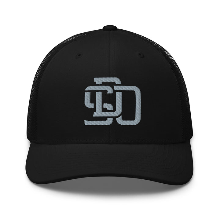 "SDO" Retro Trucker Hat | E Luna Brand CORE | 1 Grey Thread Logo