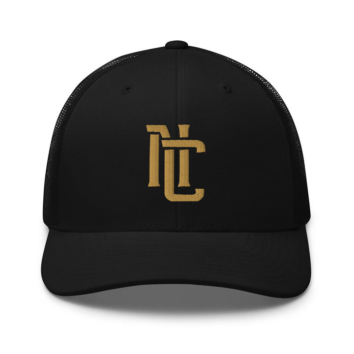 "NC" 2.0 Retro Trucker Hat | E Luna Brand CLASSIC | 1 Old Gold Thread Logo | 3D Puff Edition