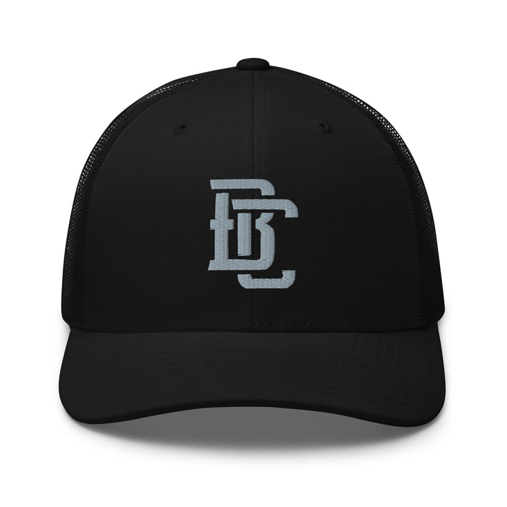 "BC" Retro Trucker Hat | E Luna Brand CLASSIC | 1 Grey Thread Logo | 3D Puff Edition