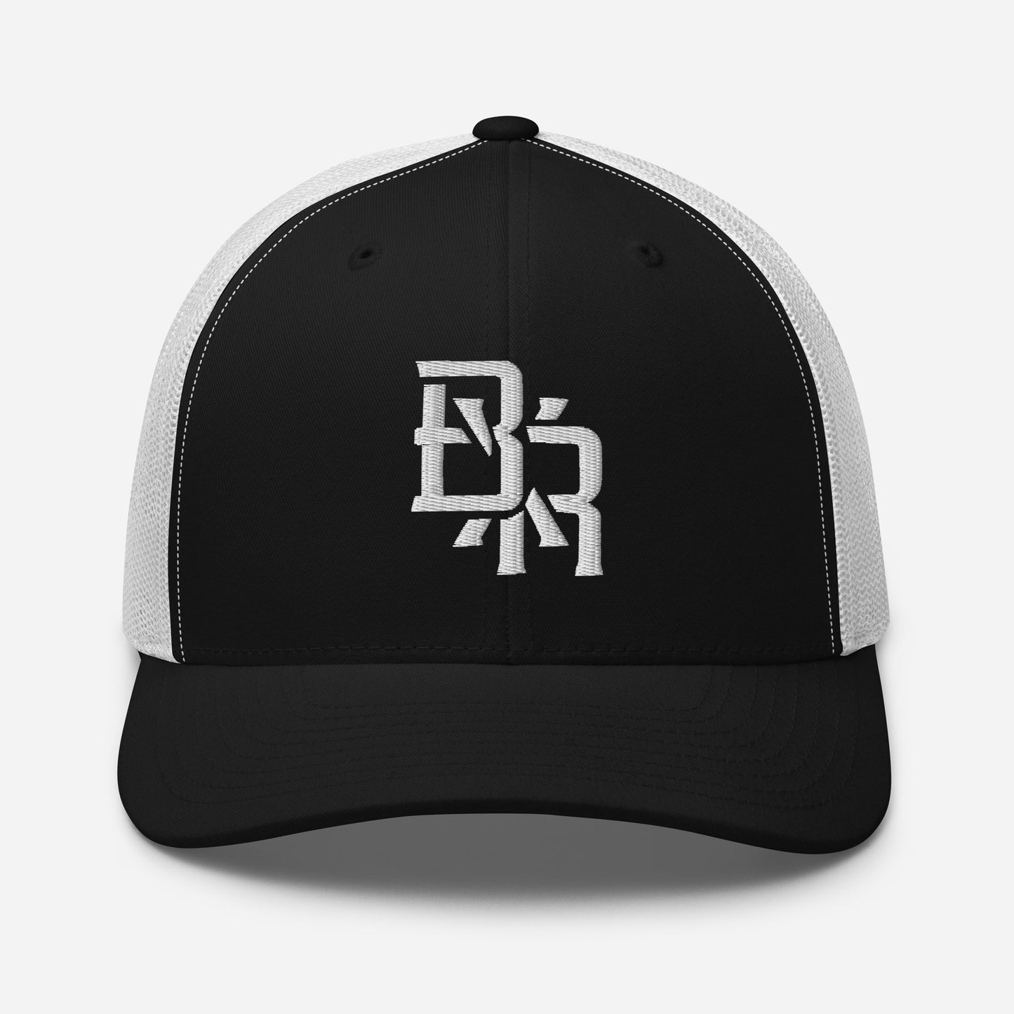 "BXR" Retro Trucker Hat | Yupoong 6606 | E Luna CLASSIC Solocrest 1 White Thread Front Logo