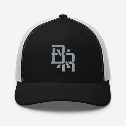 "BXR" Retro Trucker Hat | Yupoong 6606 | E Luna CLASSIC Solocrest 1 Grey Thread Front Logo