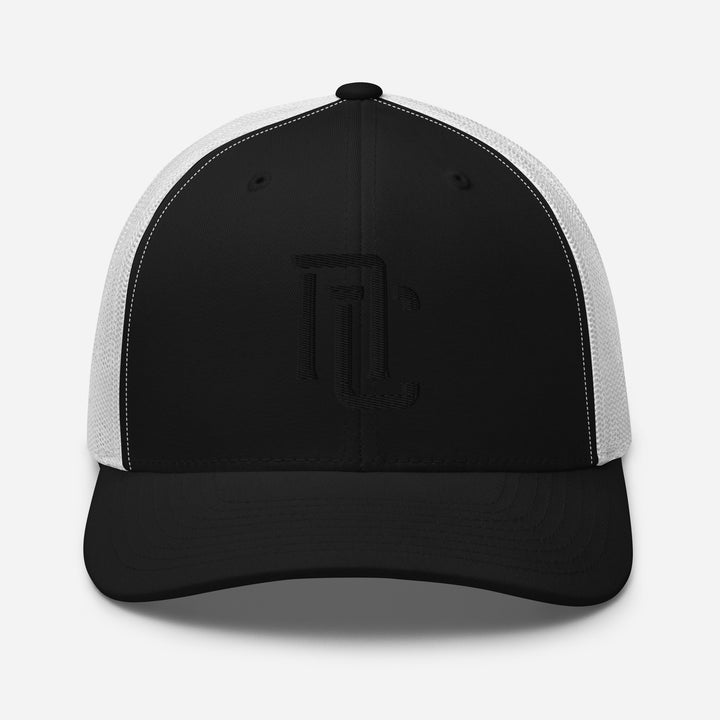 "NC" Retro Trucker Hat | E Luna Brand CLASSIC | 1 Black Thread Logo | 3D Puff Edition