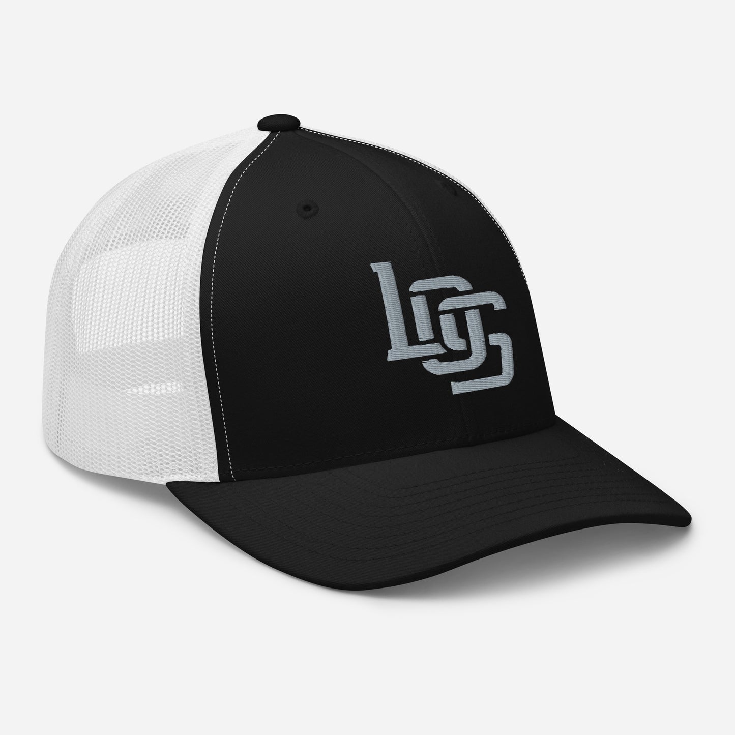 "LOS" Retro Trucker Hat | Yupoong 6606 | E Luna CLASSIC Solocrest 1 Grey Thread Front Logo