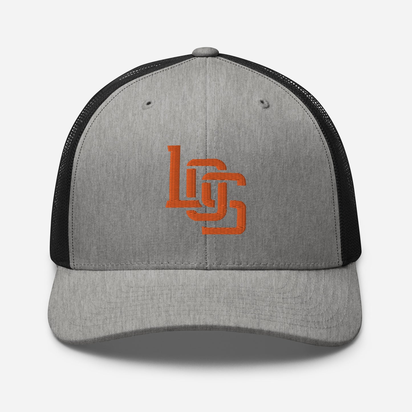 "LOS" Retro Trucker Hat | Yupoong 6606 | E Luna CLASSIC Solocrest 1 Orange Thread Front Logo