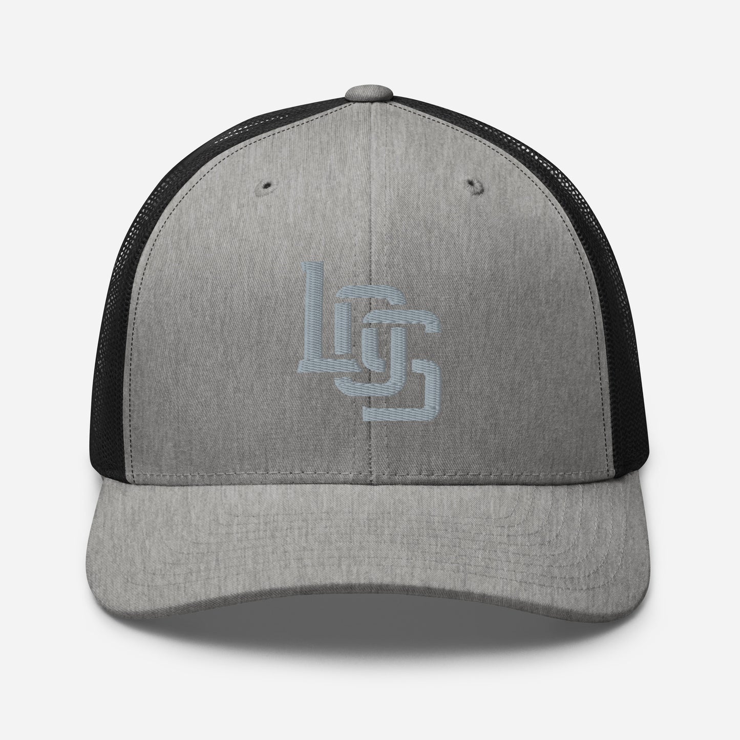 "LOS" Retro Trucker Hat | Yupoong 6606 | E Luna CLASSIC Solocrest 1 Grey Thread Front Logo