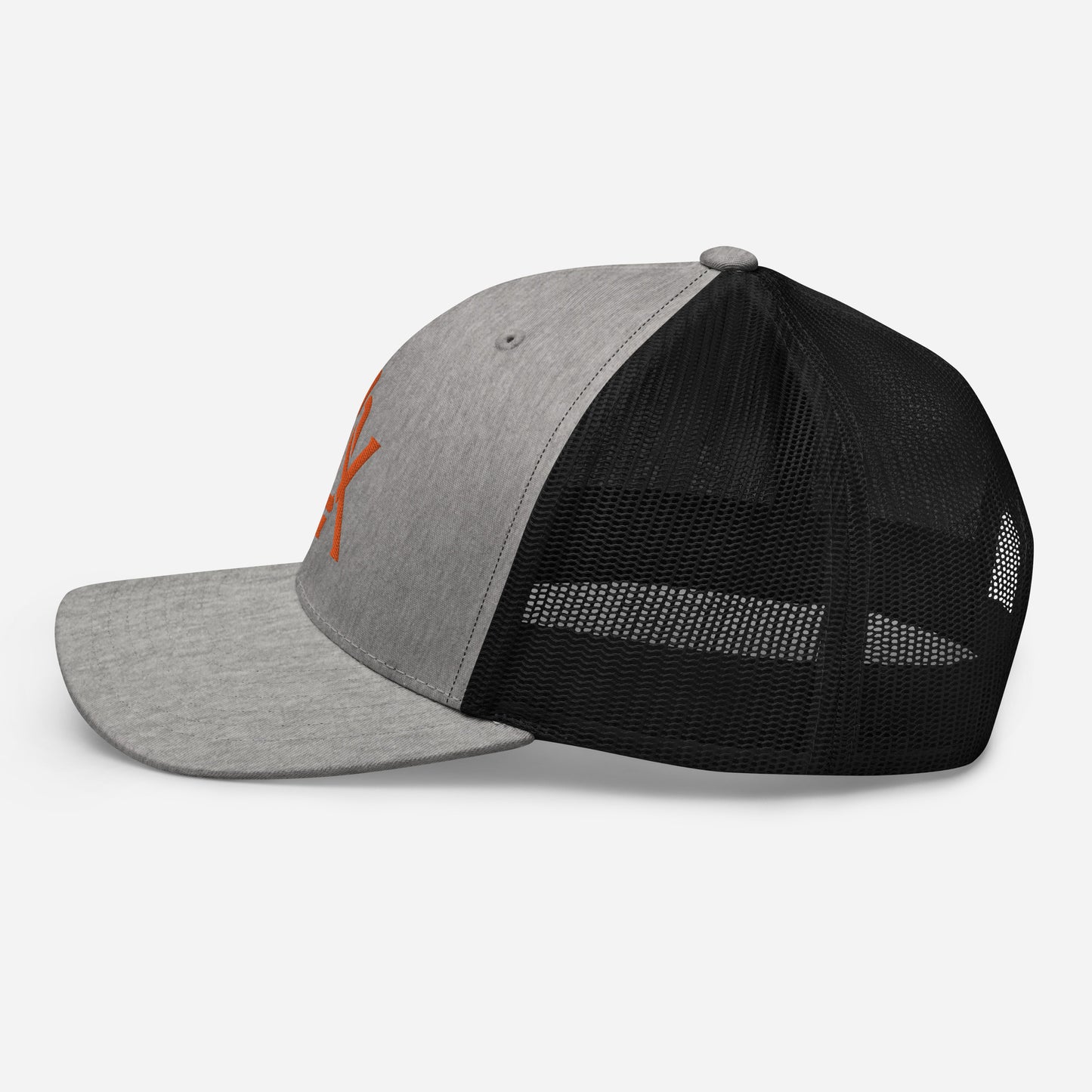 "BOX" Retro Trucker Hat | Yupoong 6606 | E Luna CLASSIC Solocrest 1 Orange Thread Front Logo