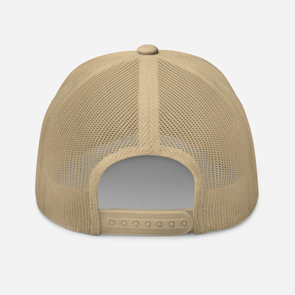 "ANG" Retro Trucker Hat | Yupoong 6606 | E Luna CLASSIC Solocrest 1 Grey Thread Front Logo