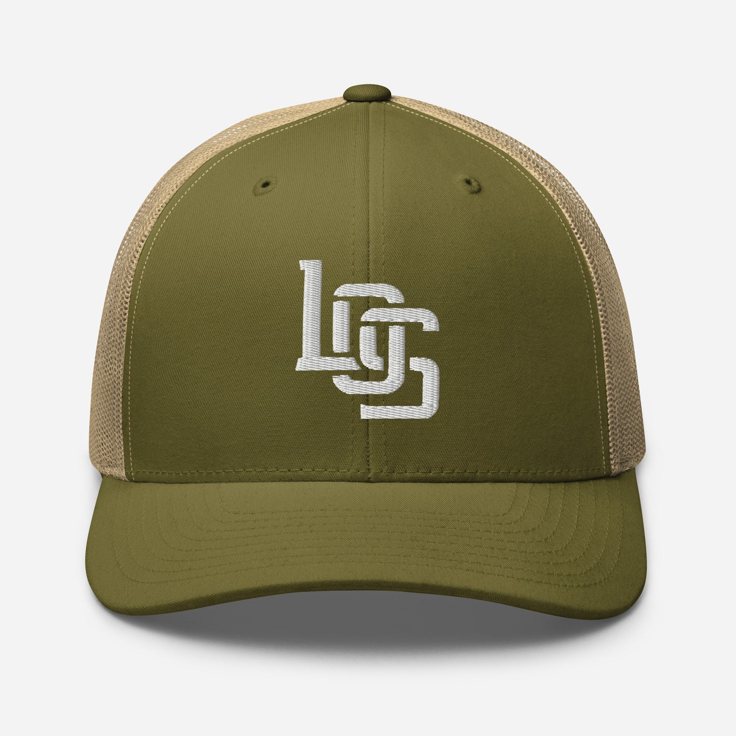 "LOS" Retro Trucker Hat | Yupoong 6606 | E Luna CLASSIC Solocrest 1 White Thread Front Logo