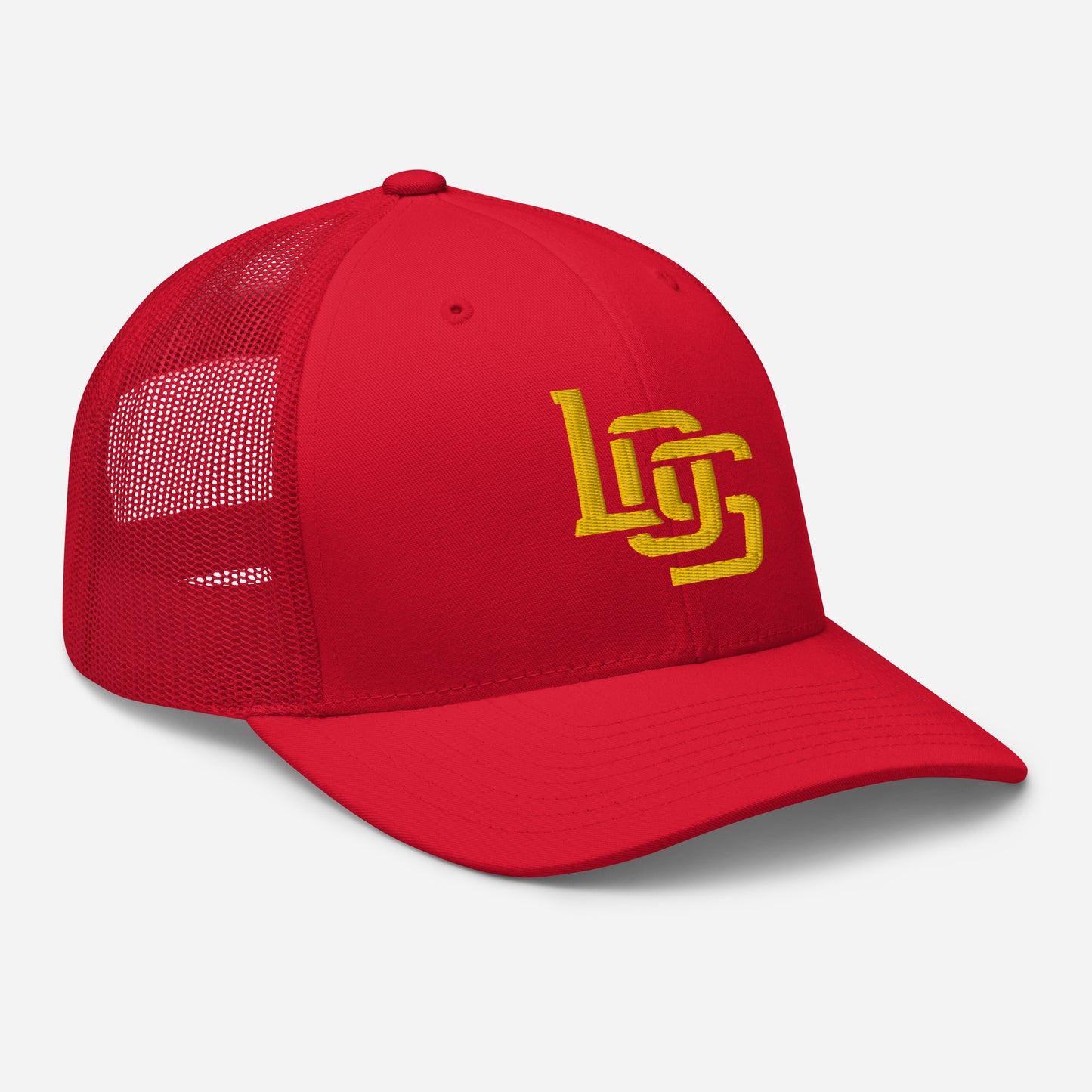 "LOS" Retro Trucker Hat | Yupoong 6606 | E Luna CLASSIC Solocrest 1 Gold Thread Front Logo