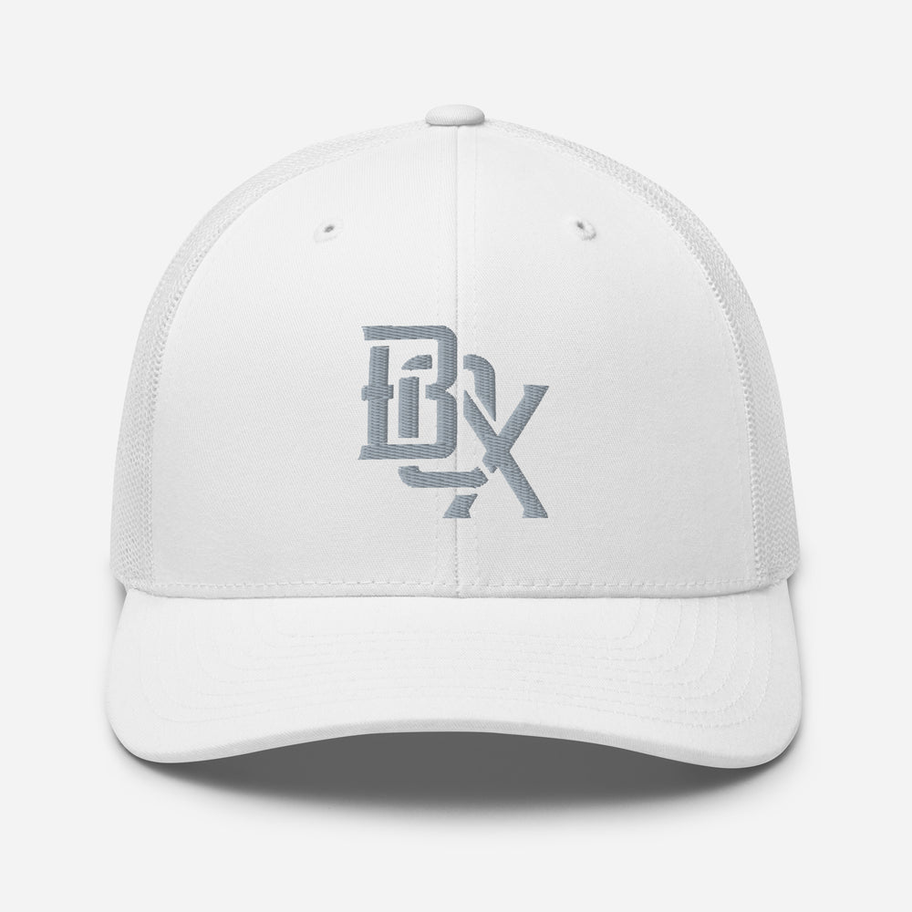 "BOX" Retro Trucker Hat | E Luna Brand CORE | 1 Grey Thread Logo