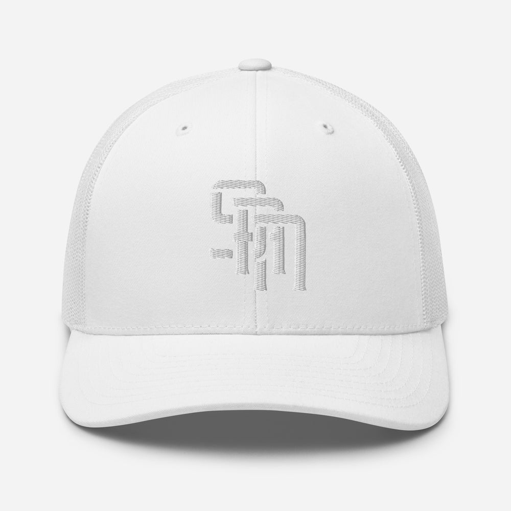 "SAN" Retro Trucker Hat | E Luna Brand CORE | 1 White Thread Logo