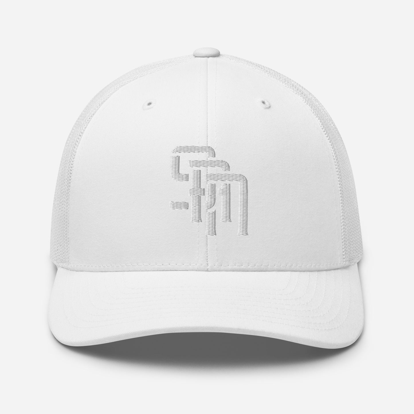 "SAN" Retro Trucker Hat | Yupoong 6606 | E Luna Brand CLASSIC Solocrest 1 White Thread Front Logo