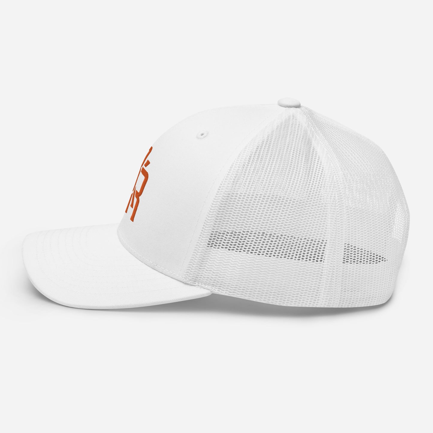 "BXR" Retro Trucker Hat | Yupoong 6606 | E Luna CLASSIC Solocrest 1 Orange Thread Front Logo