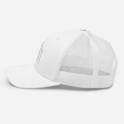 "SAN" Retro Trucker Hat | Yupoong 6606 | E Luna Brand CLASSIC Solocrest 1 White Thread Front Logo