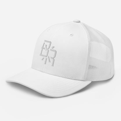 "BXR" Retro Trucker Hat | Yupoong 6606 | E Luna CLASSIC Solocrest 1 White Thread Front Logo