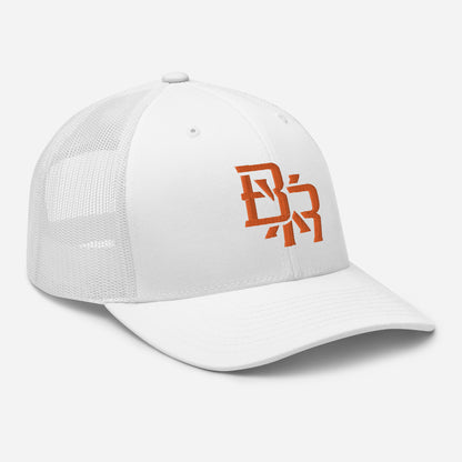 "BXR" Retro Trucker Hat | Yupoong 6606 | E Luna CLASSIC Solocrest 1 Orange Thread Front Logo