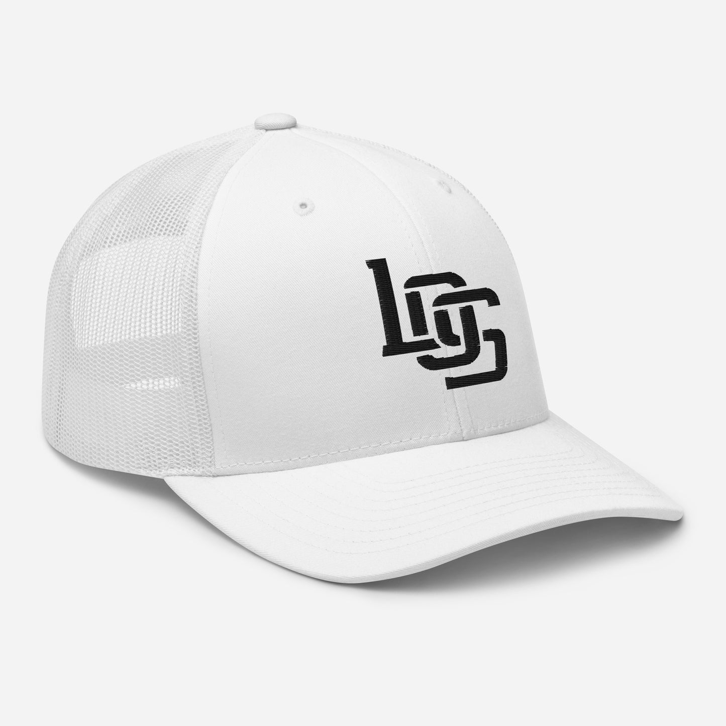 "LOS" Retro Trucker Hat | Yupoong 6606 | E Luna CLASSIC Solocrest 1 Black Thread Front Logo