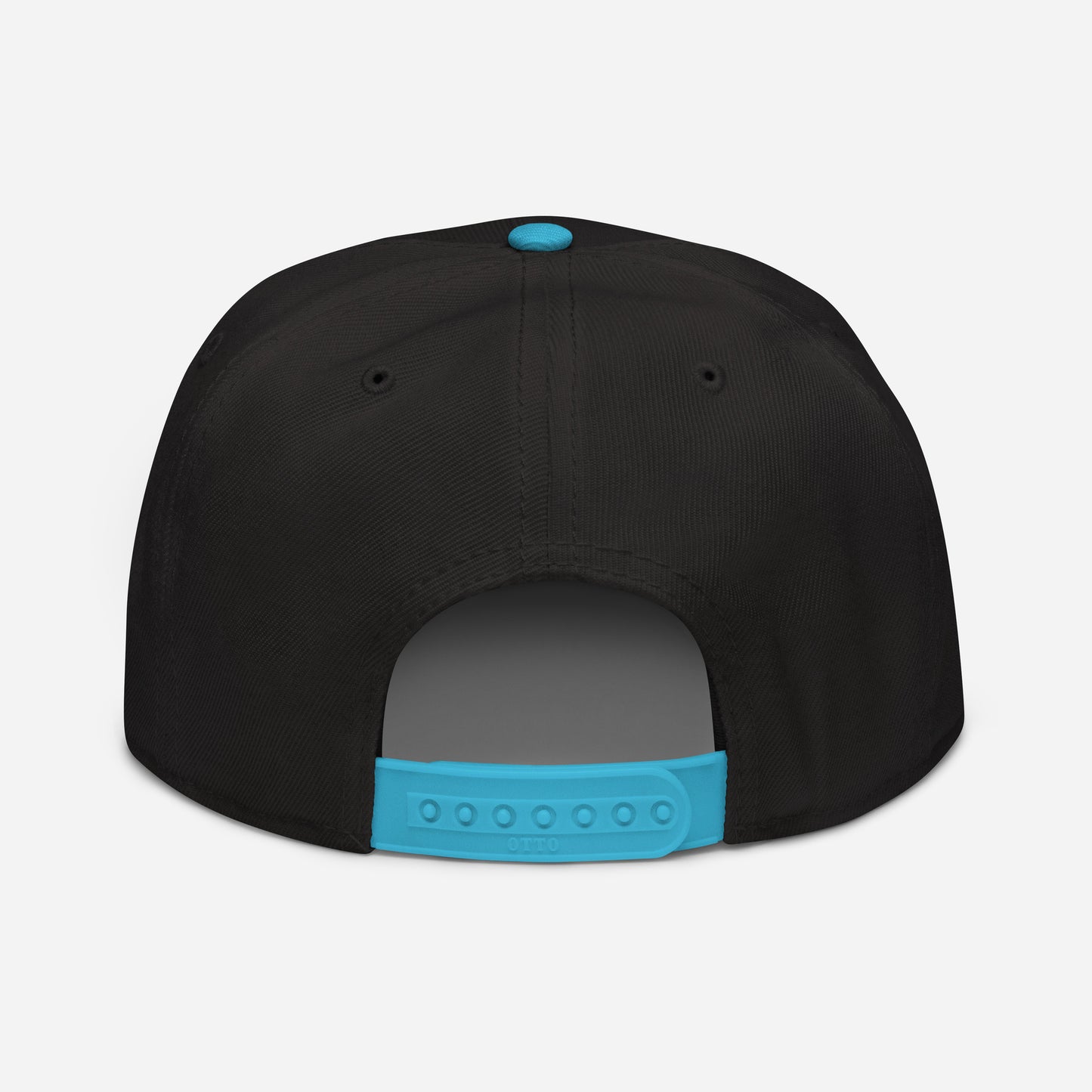 "DGO" Snapback | Otto Cap 125-978 | E Luna ESSENTIAL Duocrest 2 Aqua/Teal Thread Front & Left Side Logos