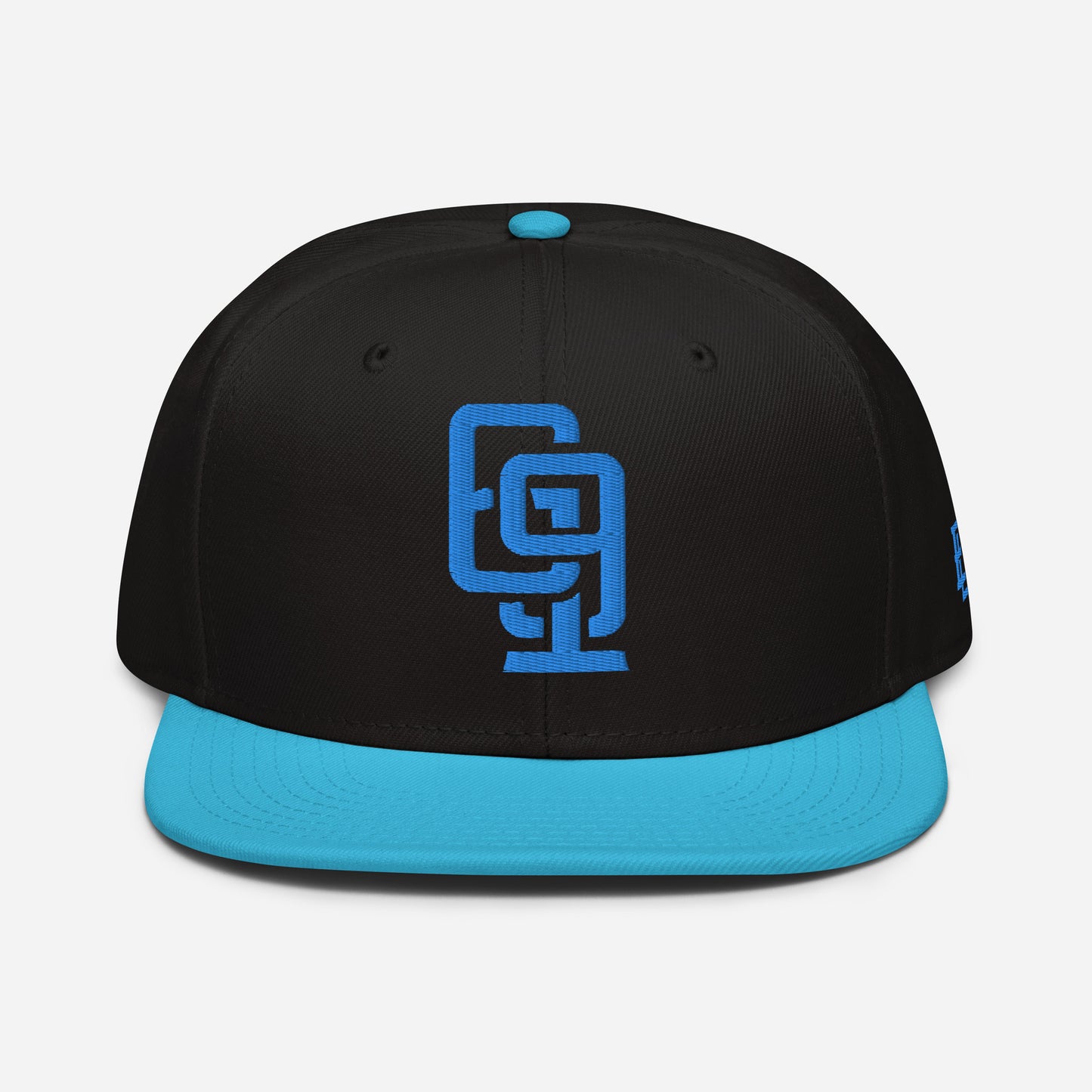 "619" Snapback Otto Cap | E Luna Brand ESSENTIAL | 2 Aqua/Teal Thread Logos