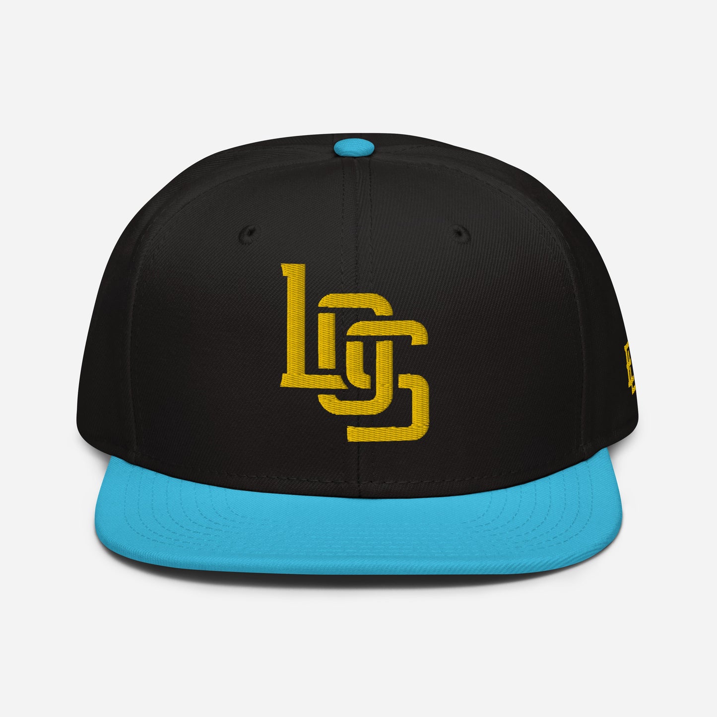 "LOS" Snapback | Otto Cap 125-978 | E Luna SELECT Tricrest 3 Gold Thread Front, Left Side & Back Logos