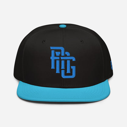 "ANG" Snapback | E Luna Brand ESSENTIAL | 2 Aqua/Teal Thread Logos