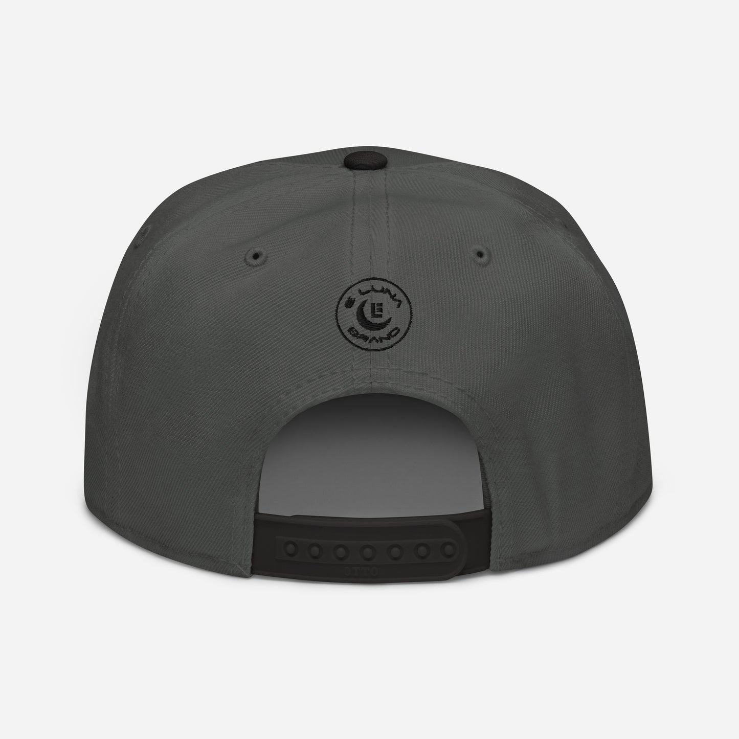 "DGO" Snapback | Otto Cap 125-978 | E Luna SELECT Tricrest 3 Black Thread Front, Left Side & Back Logos