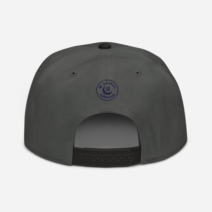 "ANG" Snapback | Otto Cap 125-978 | E Luna Brand SELECT Tricrest 3 Navy Thread Front, Left Side & Back Logos