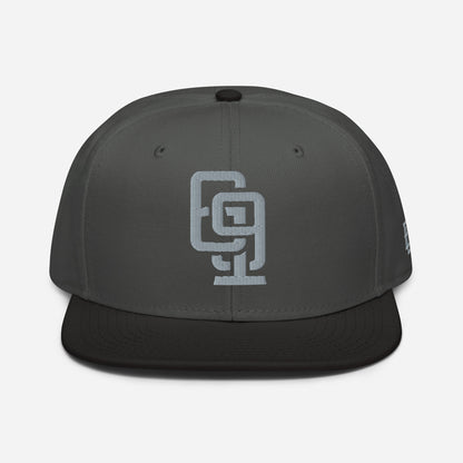 "619" Snapback Otto Cap | E Luna Brand ESSENTIAL | 2 Grey Thread Logos