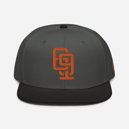"619" Snapback Otto Cap | E Luna Brand ESSENTIAL | 2 Orange Thread Logos