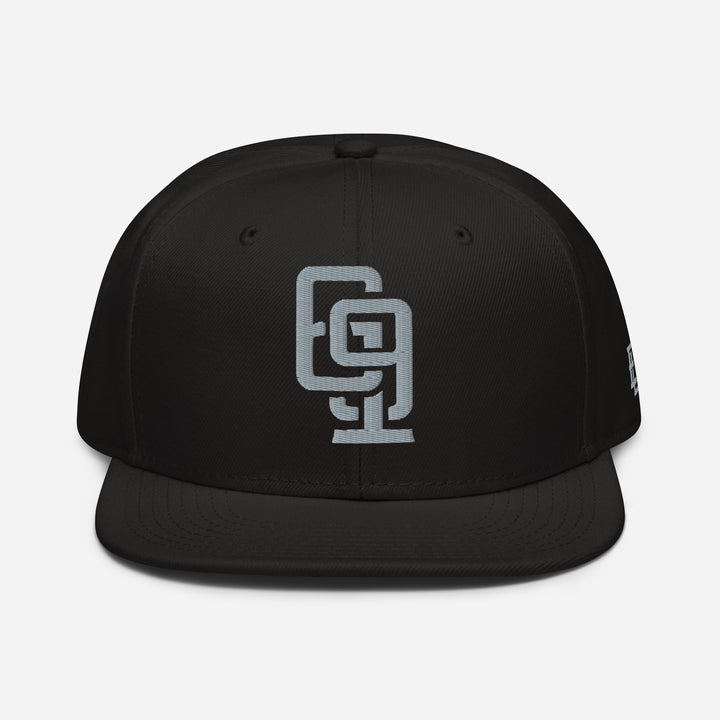 "619" Snapback | E Luna Brand ESSENTIAL | 2 Grey Thread Logos | 3D Puff Edition