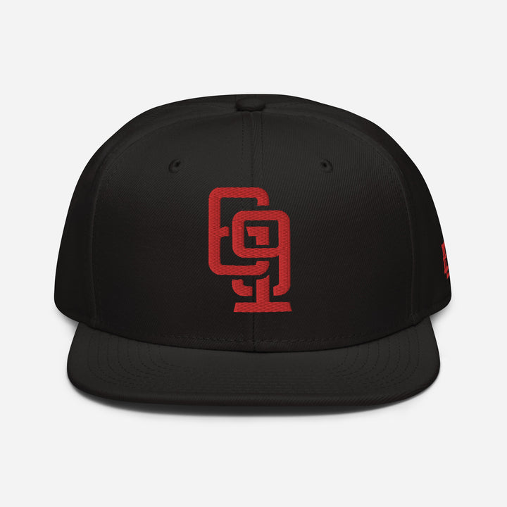 "619" Snapback | E Luna Brand ESSENTIAL | 2 Red Thread Logos | 3D Puff Edition